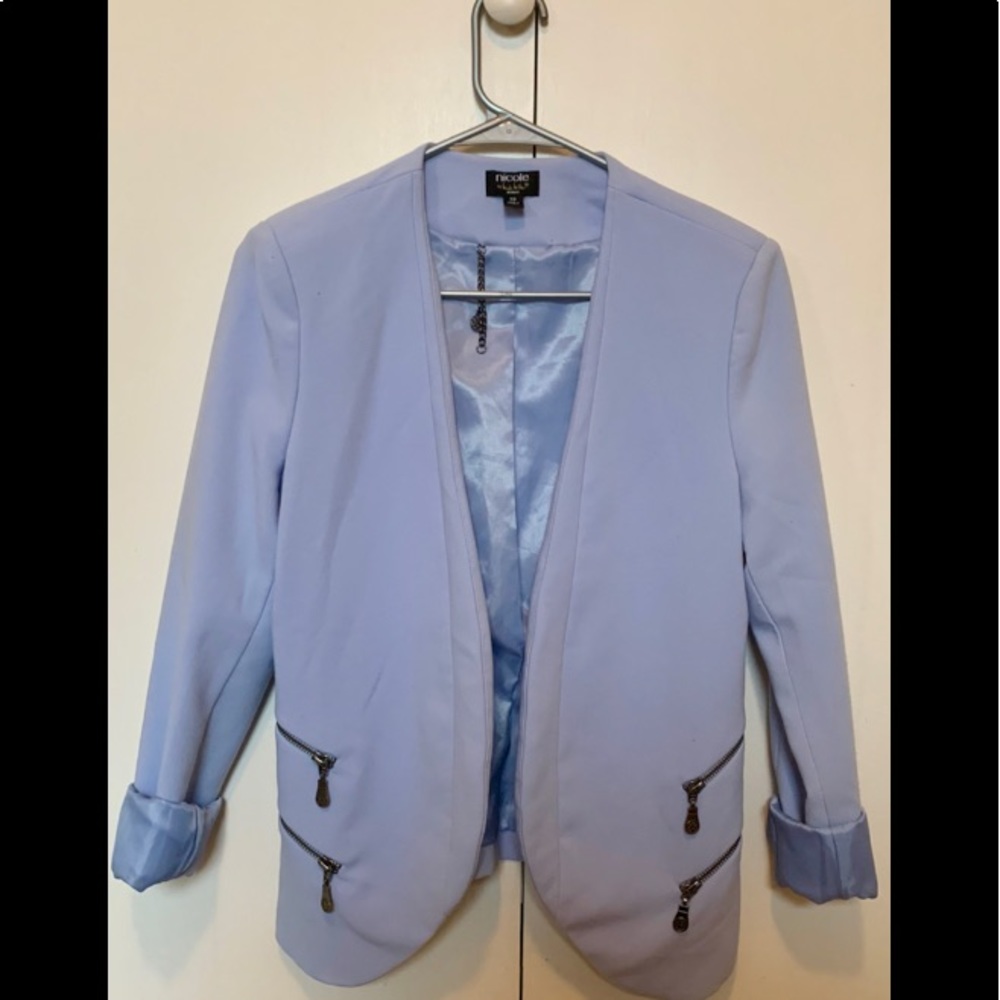 LIGHT BLUE BLAZER NICOLE BY NICOLE MILLER
